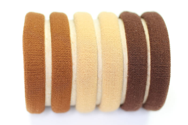 Jersey Elastic Ponies x6 - Various Colours
