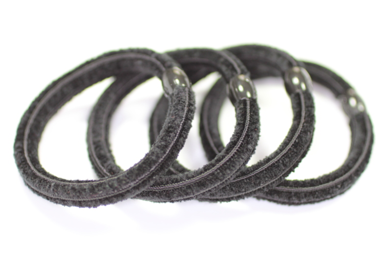 Luxury Thick Chennile Elastics x4 - Various Colours