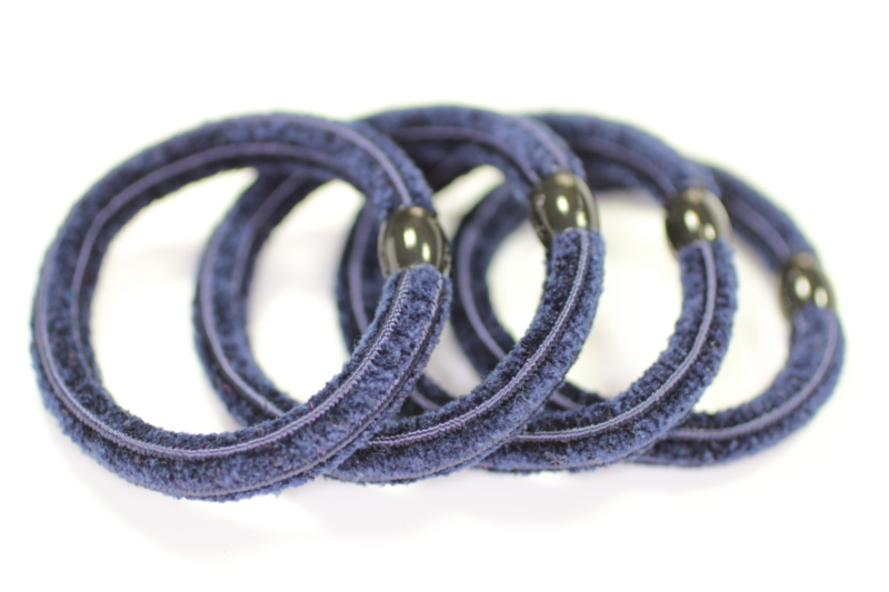 Luxury Thick Chennile Elastics x4 - Various Colours