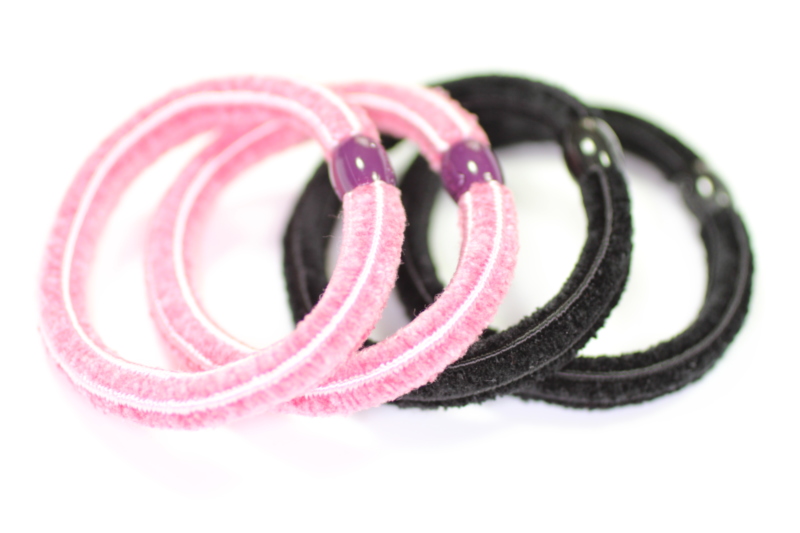 Luxury Thick Chennile Elastics x4 - Various Colours