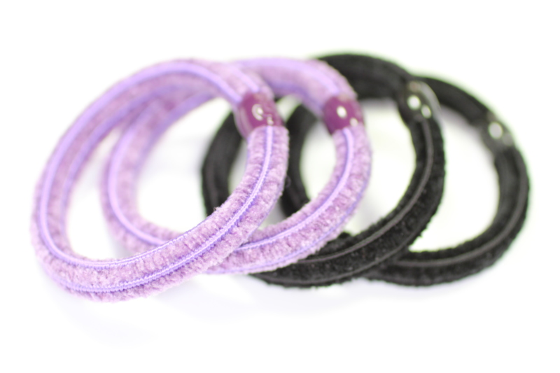 Luxury Thick Chennile Elastics x4 - Various Colours
