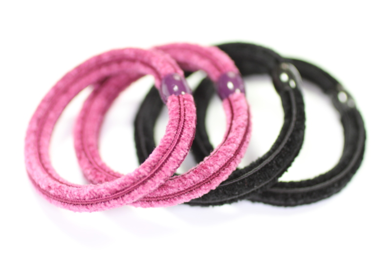 Luxury Thick Chennile Elastics x4 - Various Colours