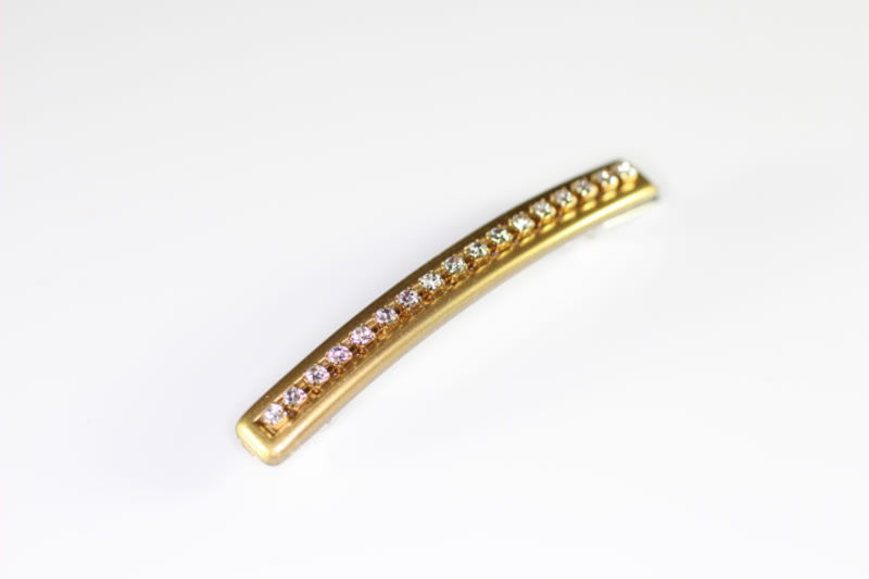 6.5cm Skinny Swarovski Barrette - Bar Fitting