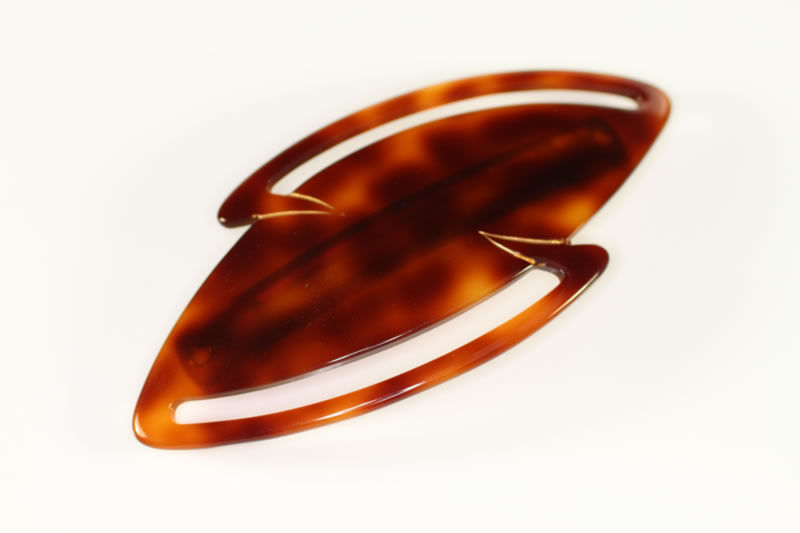 9cm Handmade Oval Barrette - 8cm Auto Fitting