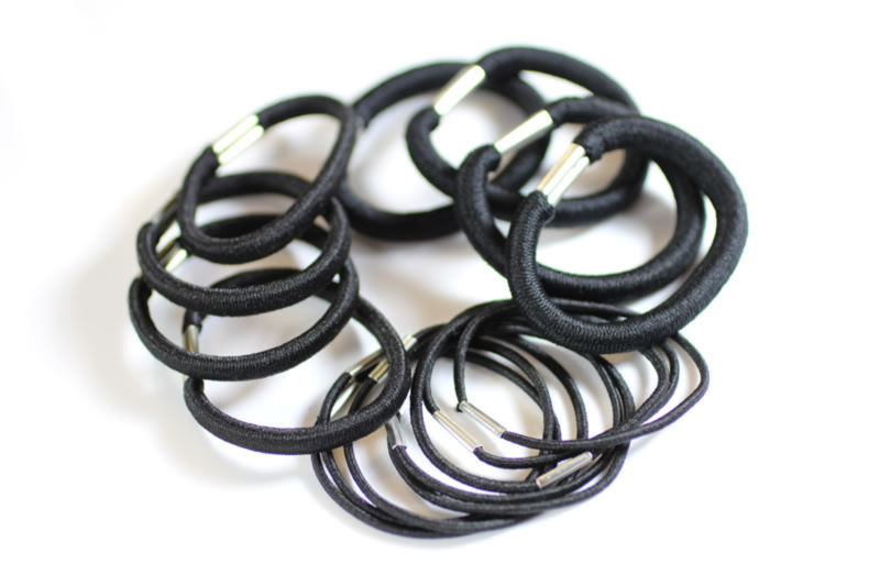 Assorted Elastics x16 Black