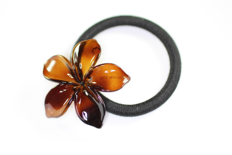 Shell Flower Elastic Pony - Shell