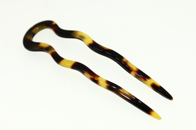 8cm Handmade Wavy Pin x2 - Various Colours