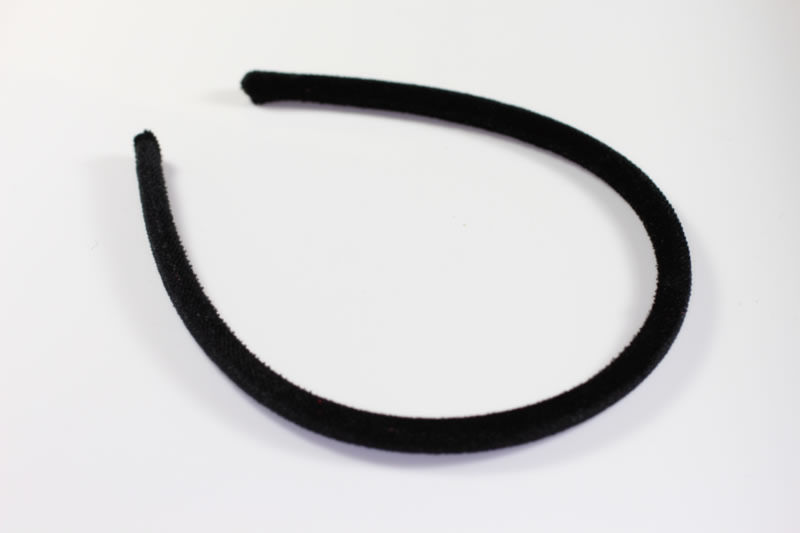 Stitched Velvet Headband - 8mm - Various Colours