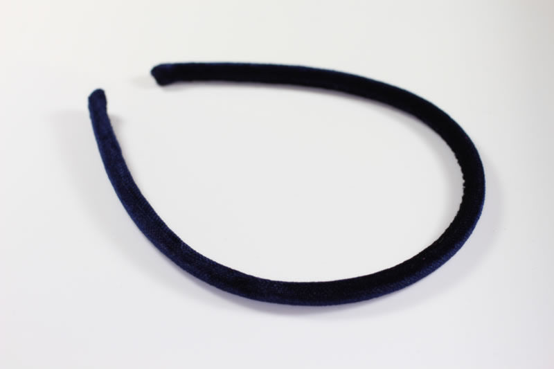 Stitched Velvet Headband - 8mm - Various Colours