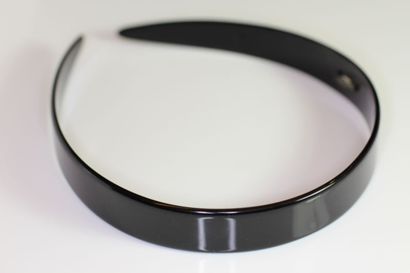 Handmade Headband - Black - 20mm