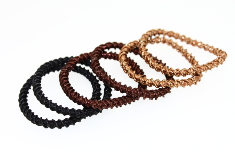 Metallic Spiral Elastic x6