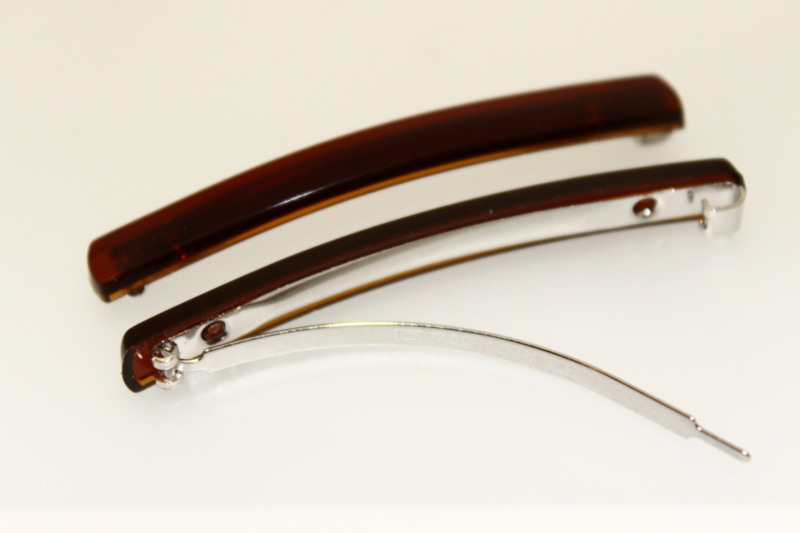 6cm Skinny Barrette x2 - Shell