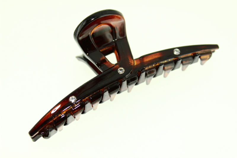8cm Low Profile Claw Clip Swarovski Crystals