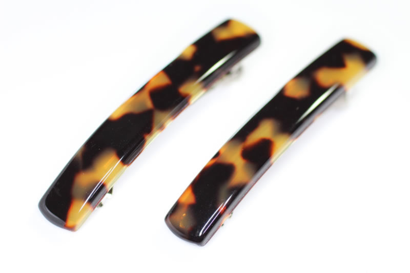 6cm Handmade Barrette x2 - 5cm Auto Fitting