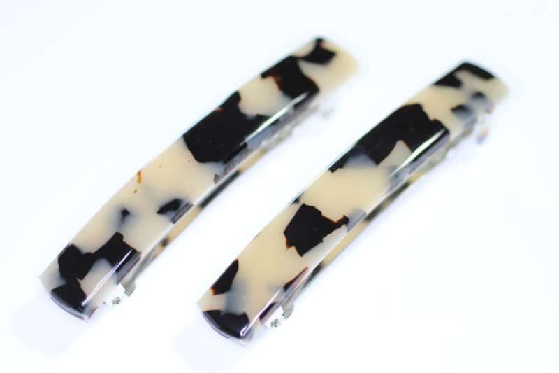 7cm Handmade Barrette x2 - 6cm Auto Fitting