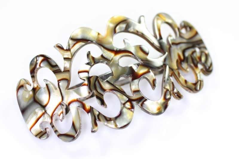 9cm Handmade Open Barrette - 7cm Auto Fitting