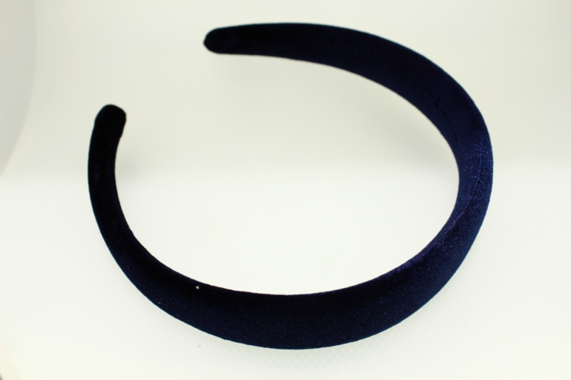 Stitched Velvet Low Padded Headband - 25mm