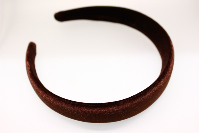 Stitched Velvet Low Padded Headband - 25mm
