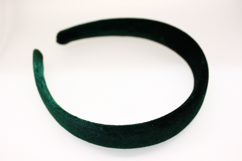 Stitched Velvet Low Padded Headband - 25mm
