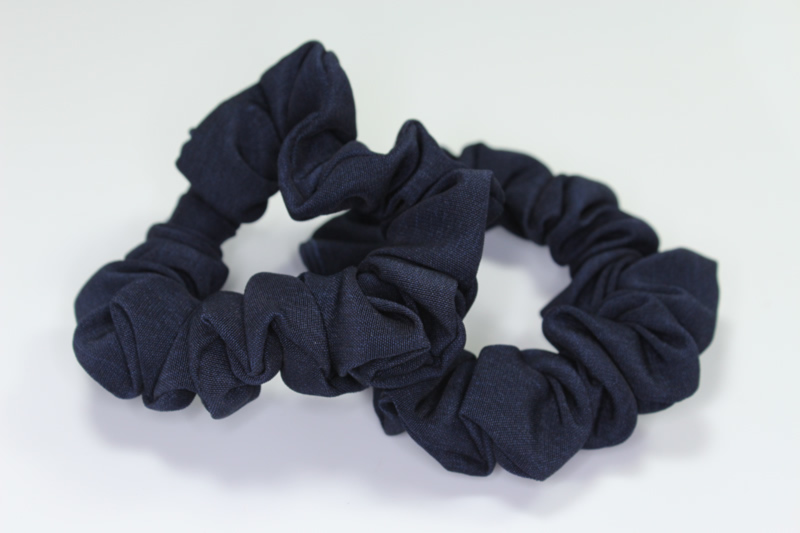 Shantung Silk Scrunchie x2