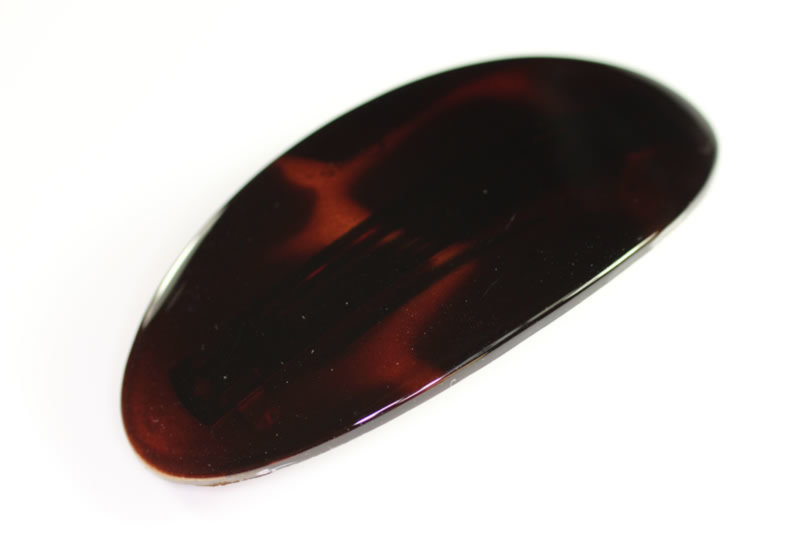 9cm Oval Barrette - Black