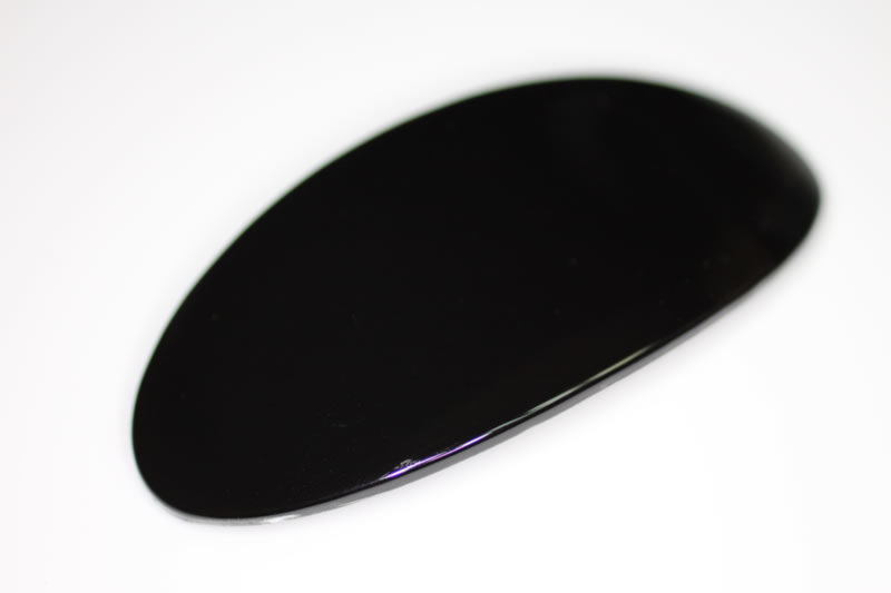 9cm Oval Barrette - Black