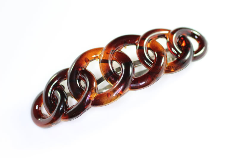 9cm Open Ring Barrette - Shell