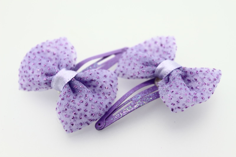 4cm Sparkle Bow Sleepins x2