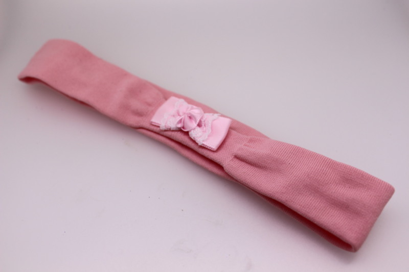 Cotton Stretch Bandeau with Satin Bow
