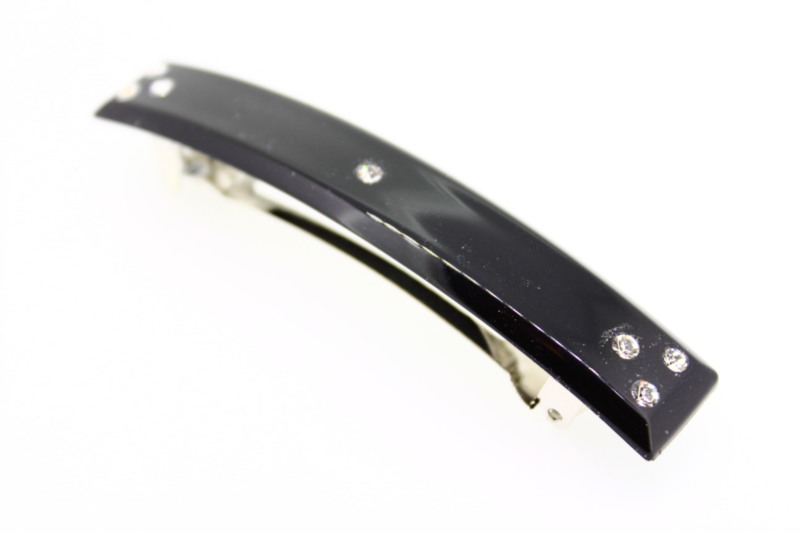 9cm Barrette with Swarovski Crystals - 8cm Auto Fitting