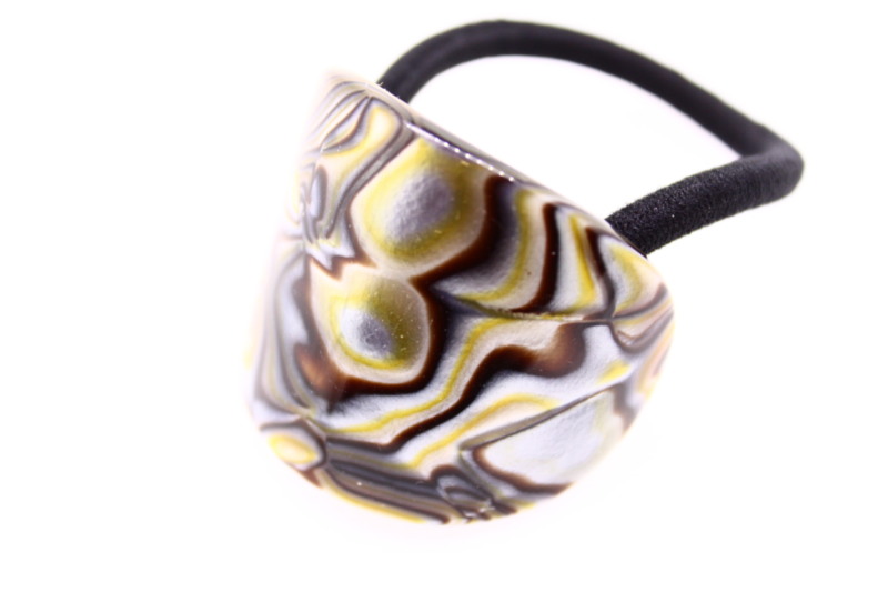 Handmade Oval Elastic Pony