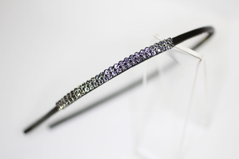 4mm Suede Swarovski Crystals Headband