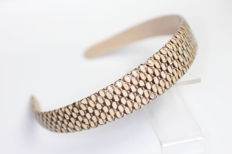 25mm Python Skin Headband - Various Finishes
