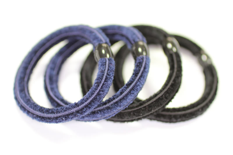 Luxury Thick Chennile Elastics x4 - Various Colours