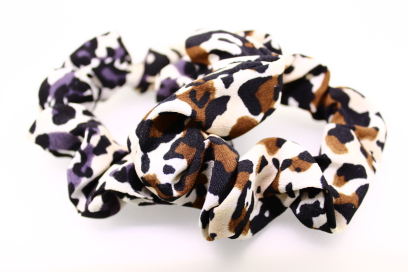 Animal Print Scrunchie x2