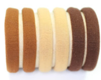 Jersey Elastic Ponies x6 Brown