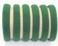 Jersey Elastic Ponies x6 Bottle Green
