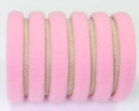 Jersey Elastic Ponies x6 Baby Pink