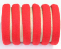 Jersey Elastic Ponies x6 Red