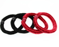 Luxury Thick Chennile Elastics x4