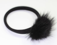 Jersey Elastic with Mink Bobble