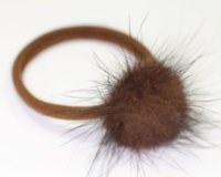 Jersey Elastic with Mink Bobble