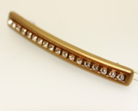 6.5cm Skinny Swarovski Barrette - Bar Fitting