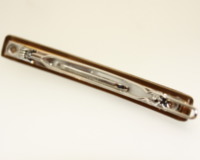 6.5cm Skinny Swarovski Barrette - Bar Fitting