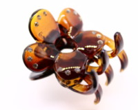 4cm Flower Claw Clip with Swarovski Crystals