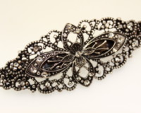 8cm Vintage Crystal Barrette