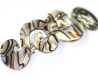 8cm Handmade Swirl Barrette - 7cm Auto Fitting