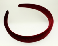 Stitched Velvet Low Padded Headband - 25mm