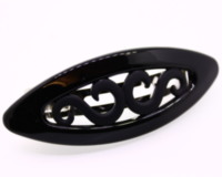 9cm Swirl Barrette Matt & Shiny Finish