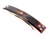 9cm Barrette with Swarovski Crystals - 8cm Auto Fitting